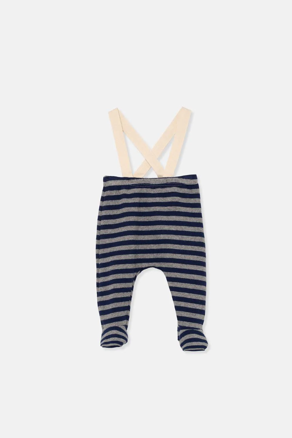 SOFT STRIPED NEWBORN PANTS - Image 3