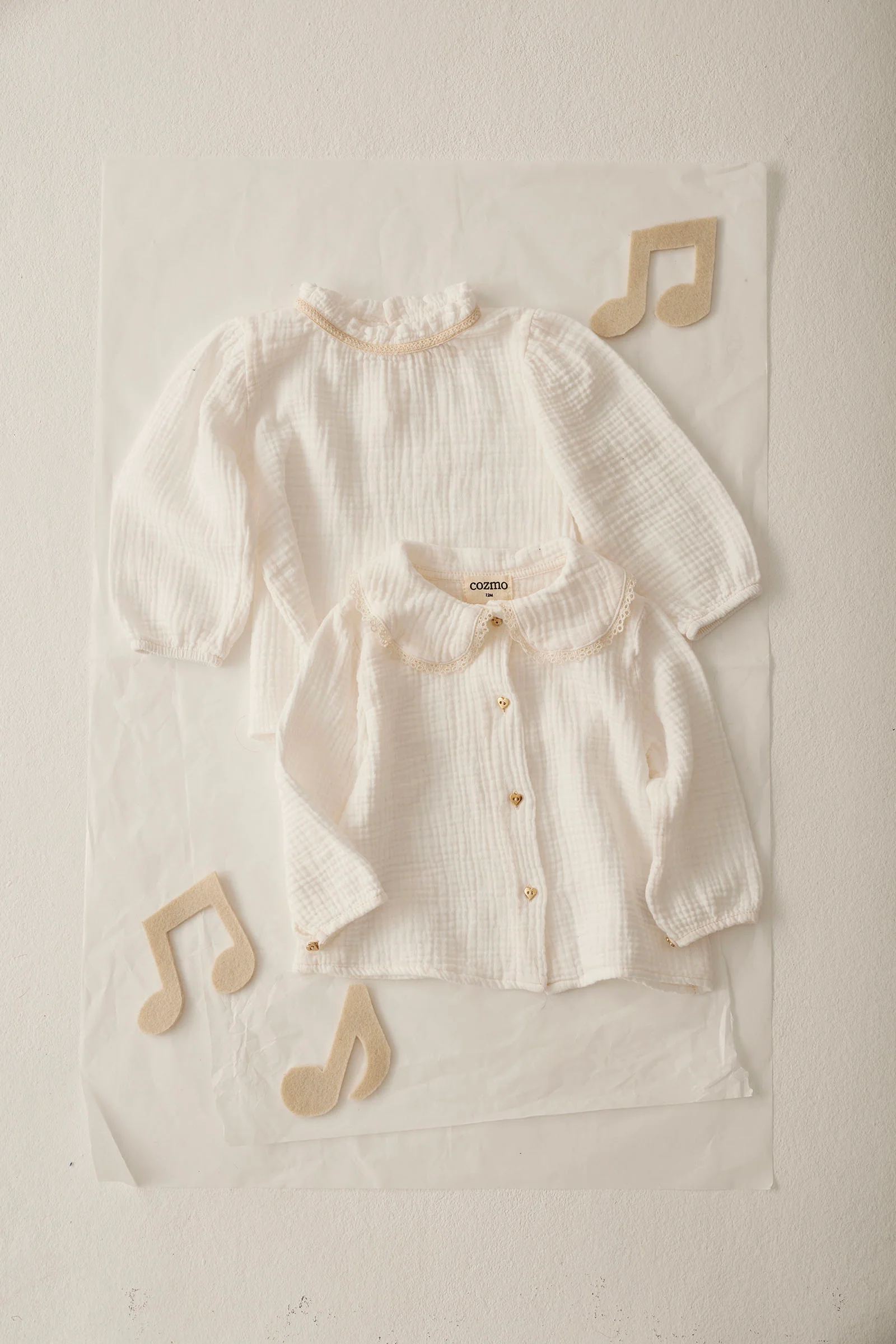 Soft Textured Cotton Baby Blouse - Sara