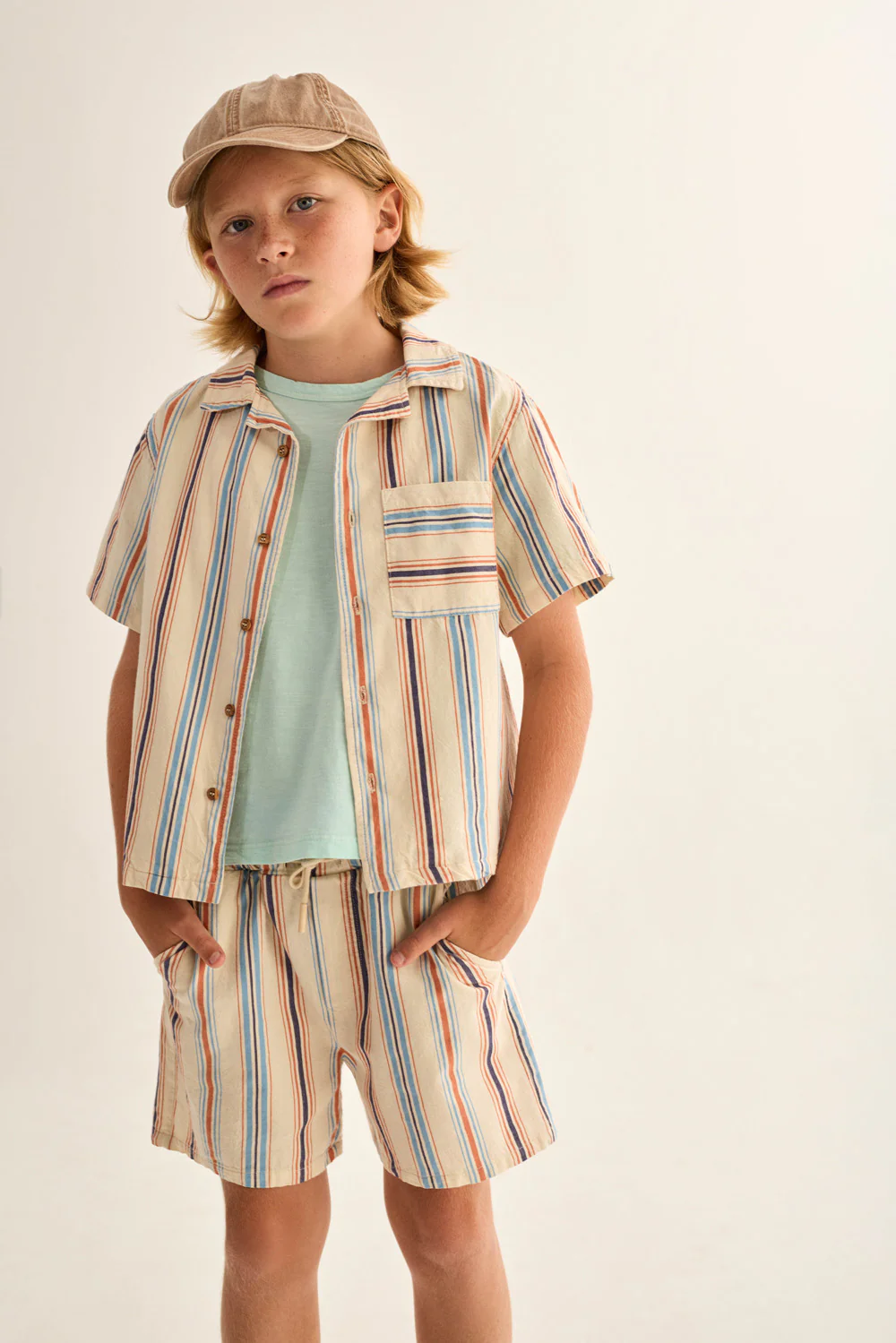 Striped Cotton Bermuda Shorts - Image 10