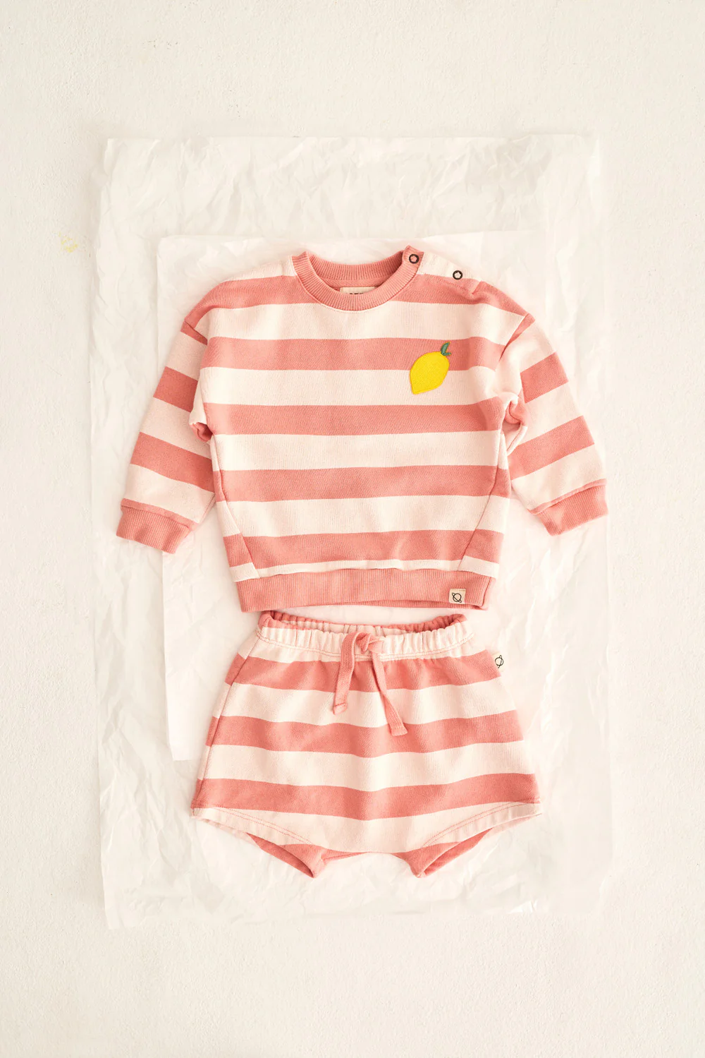 Striped Cotton Fleece Baby Sweatshirt - Image 8
