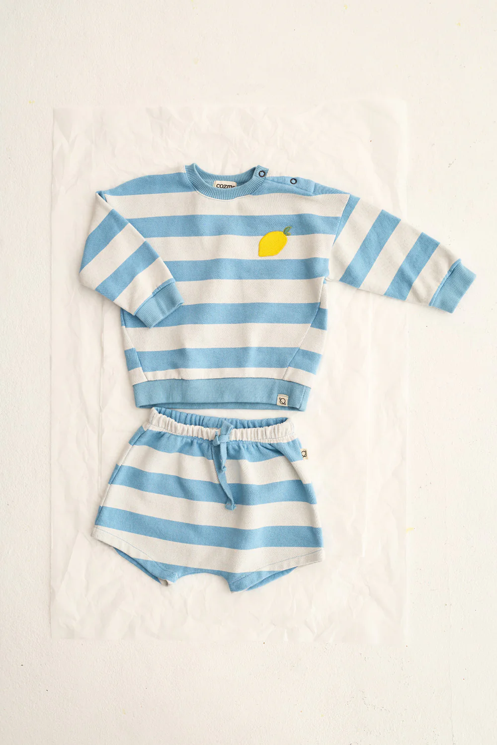 Striped Cotton Fleece Baby Sweatshirt - Image 9