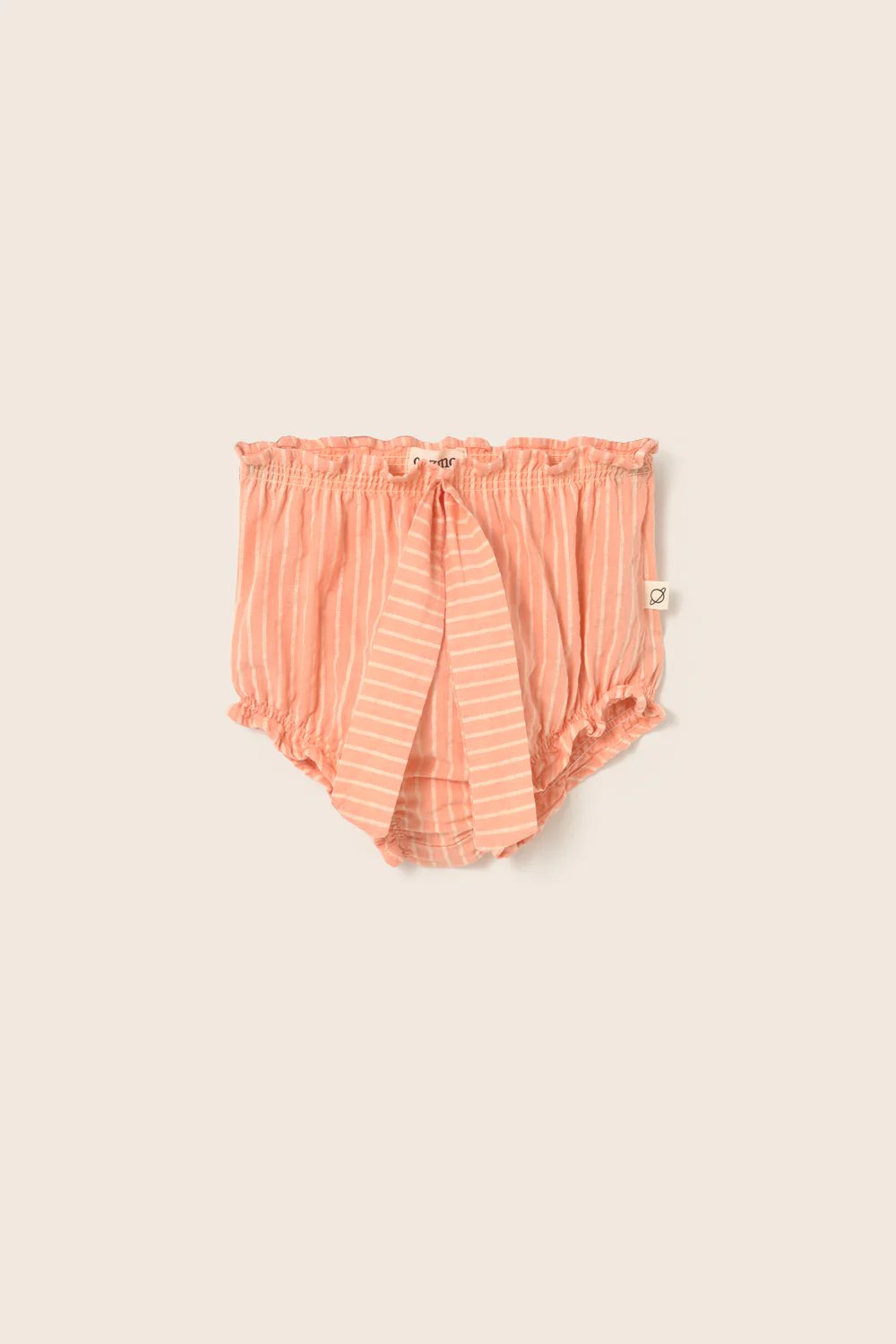 Striped Linen-Look Cotton Baby Bloomers - Image 3