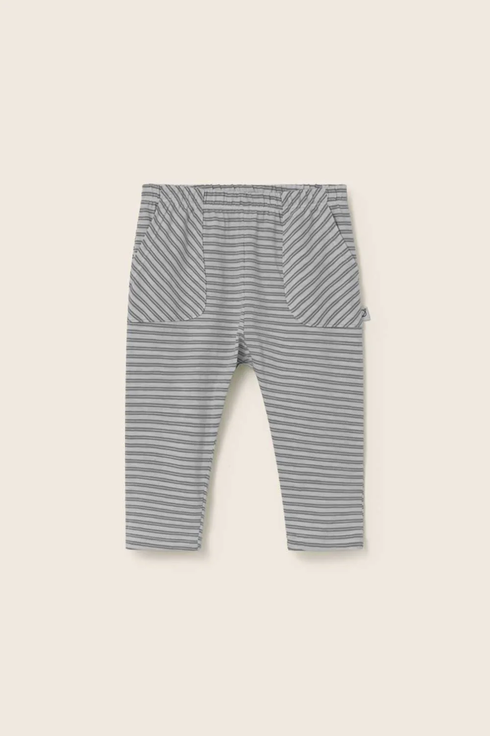 Striped Slub Cotton Baby Pants - Image 3