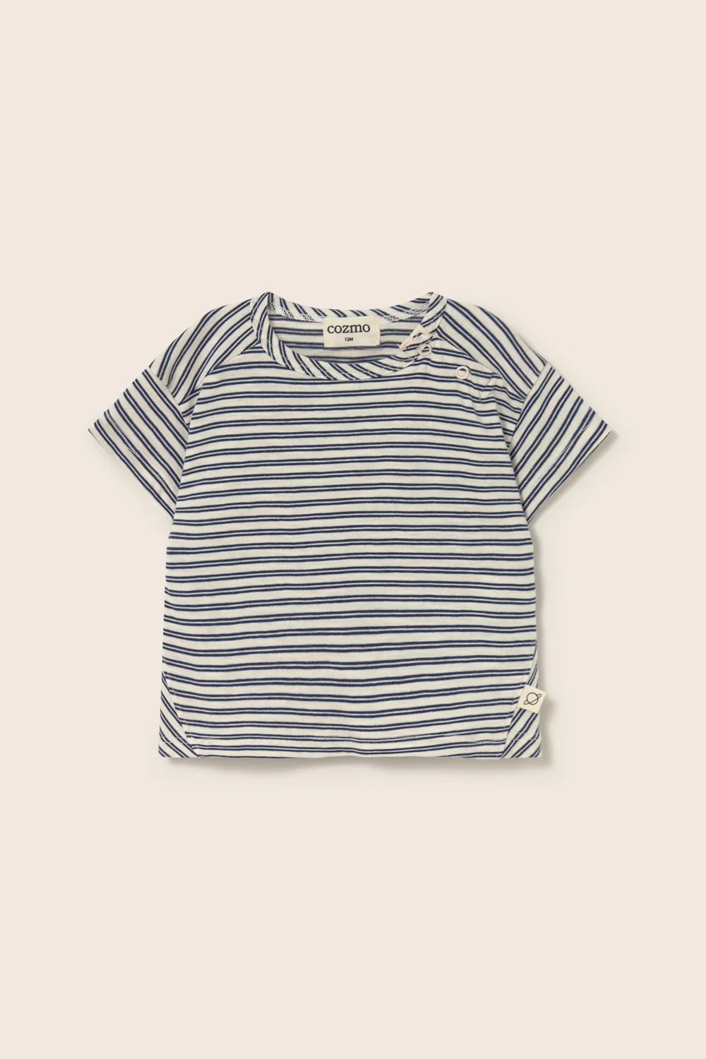Striped Slub Cotton Baby T-Shirt - Image 5