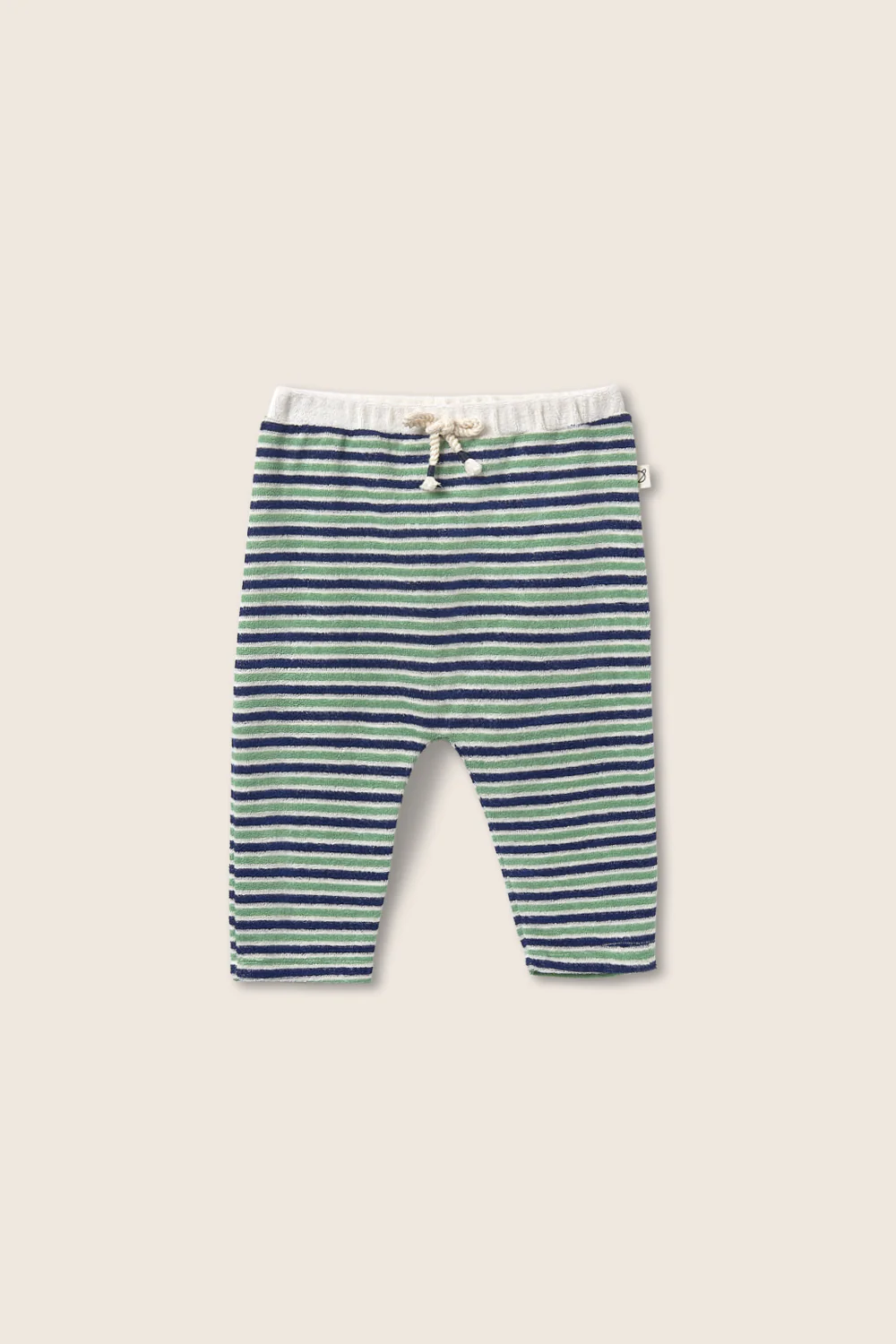 Striped Terry Cloth Baby Pants - Image 3