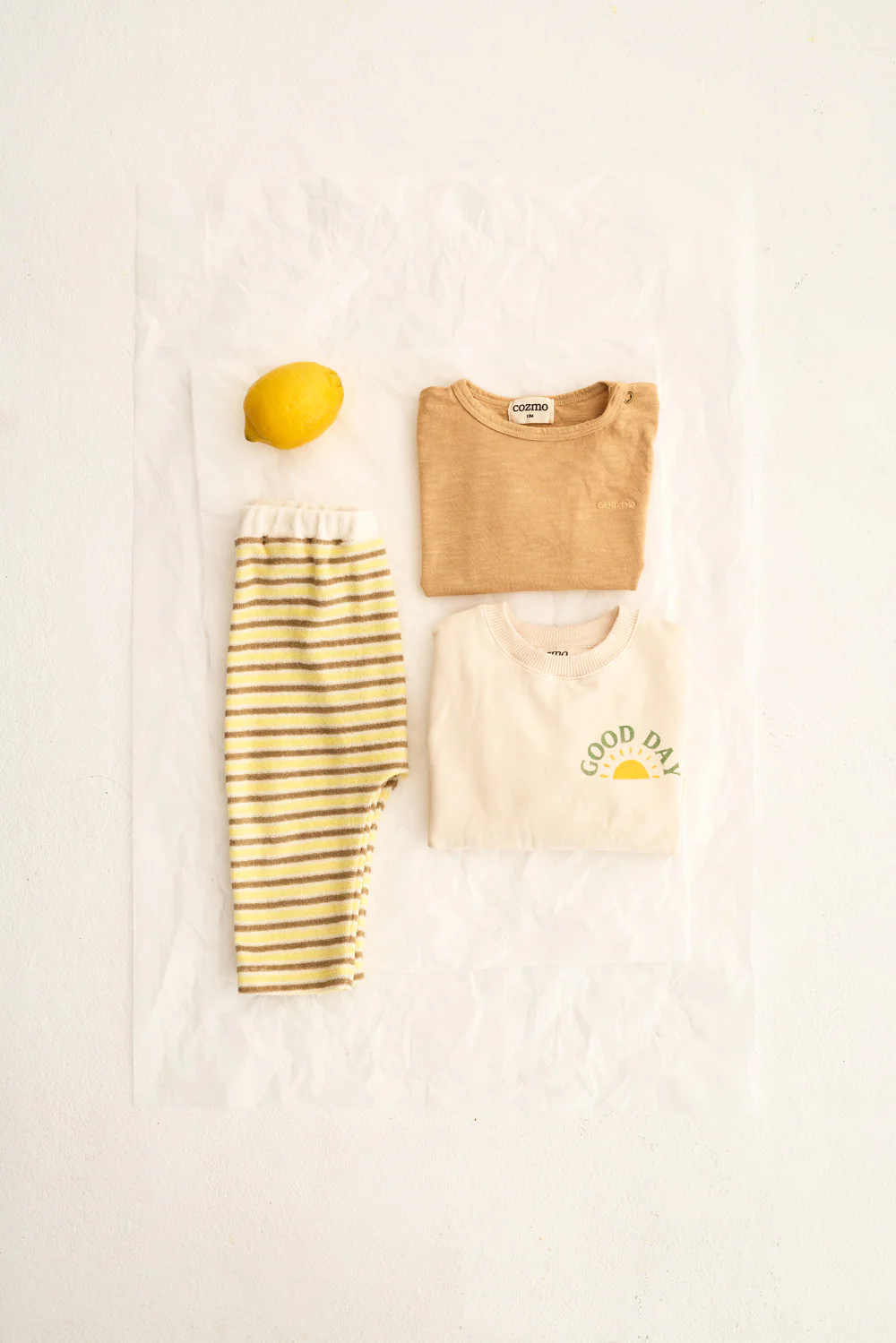 Striped Terry Cloth Baby Pants - Image 7