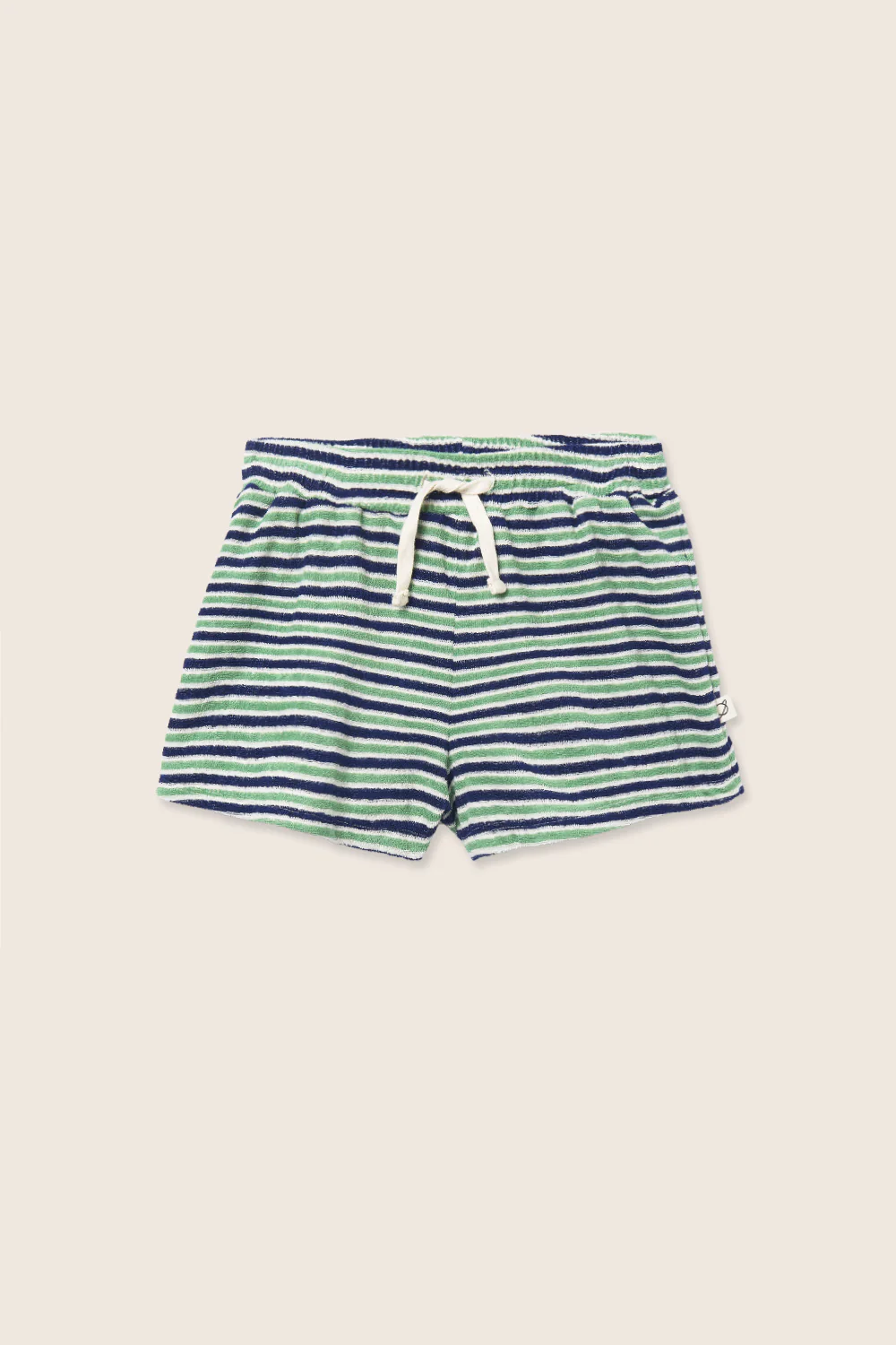 Striped Terry Cloth Shorts