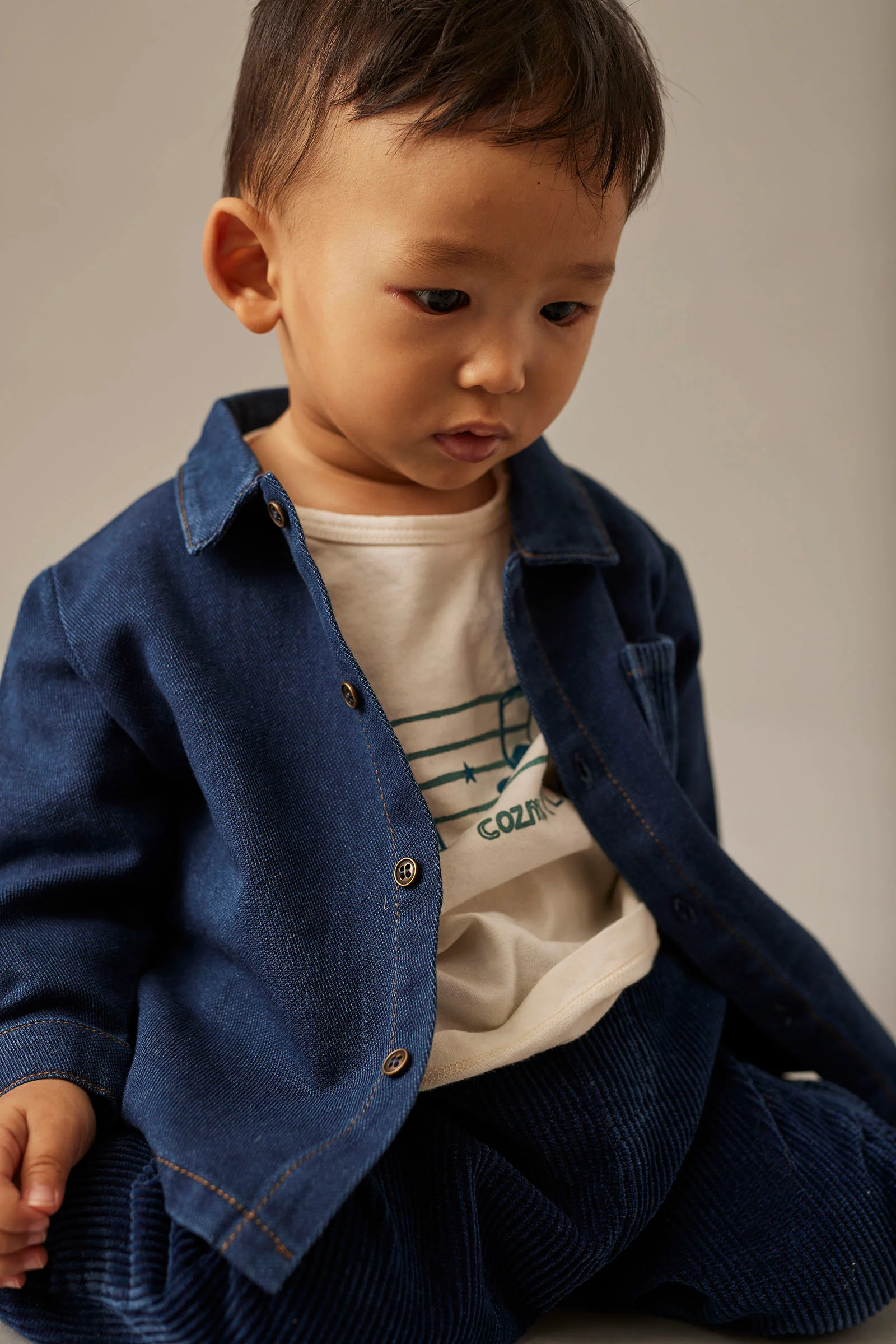 Dobby Denim Baby Shirt - Gabriel - Image 4