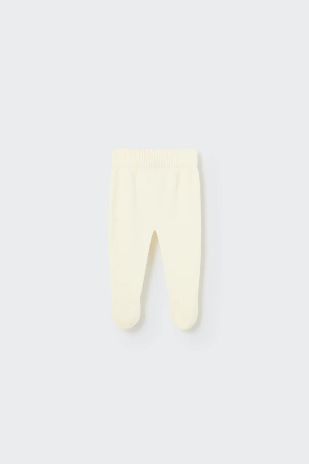 TRICOT VISCOSE NEWBORN FOOTED PANTS