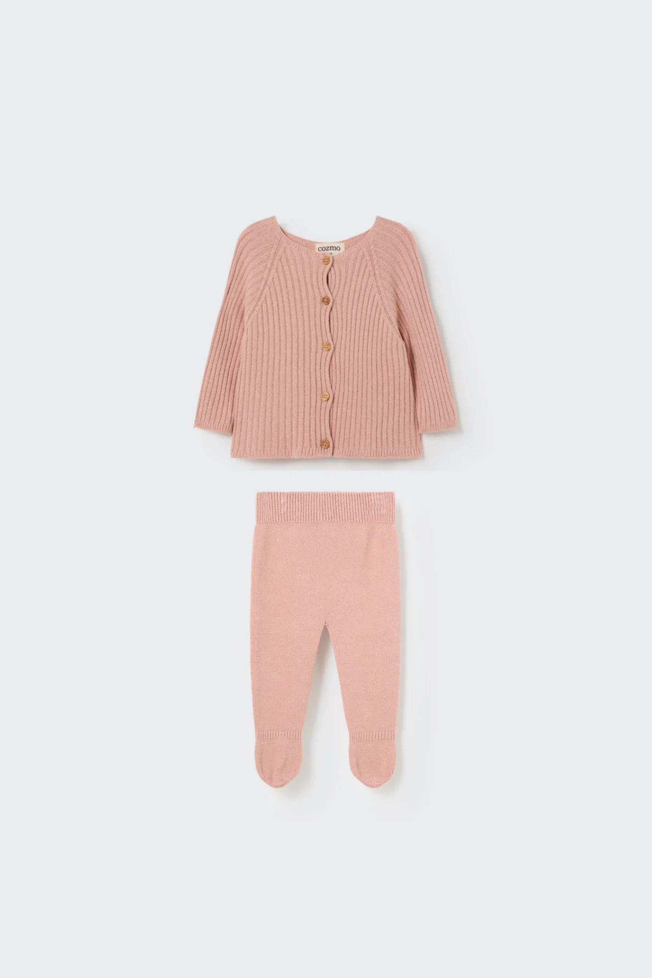 TRICOT VISCOSE NEWBORN FOOTED SET - Image 2