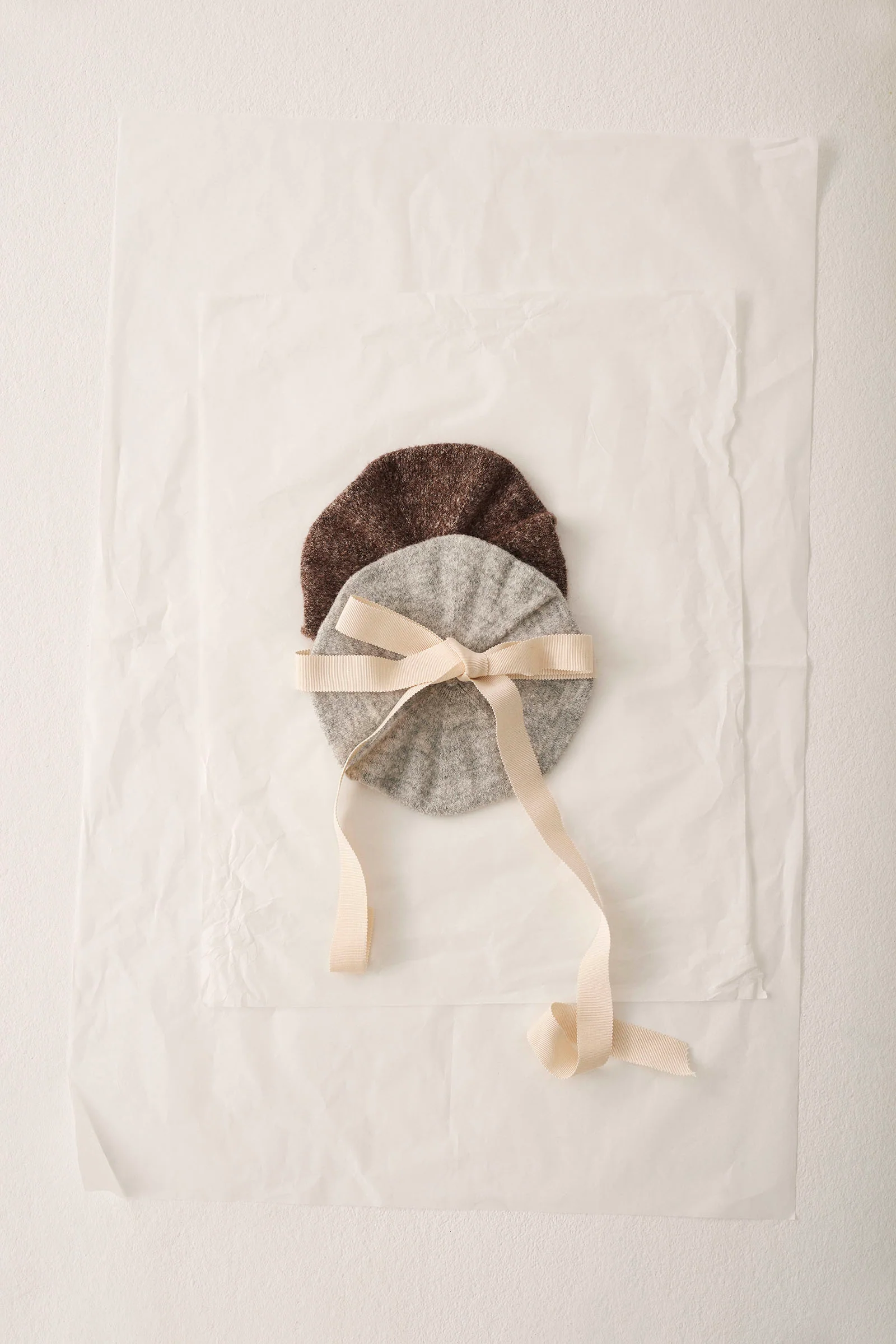 Tweed Tricot Baby Beret - Marais