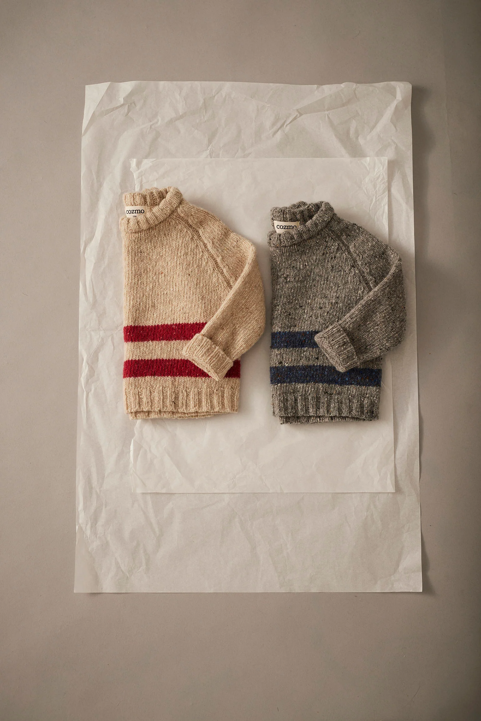 Tweed Tricot Baby Sweater - Idaho