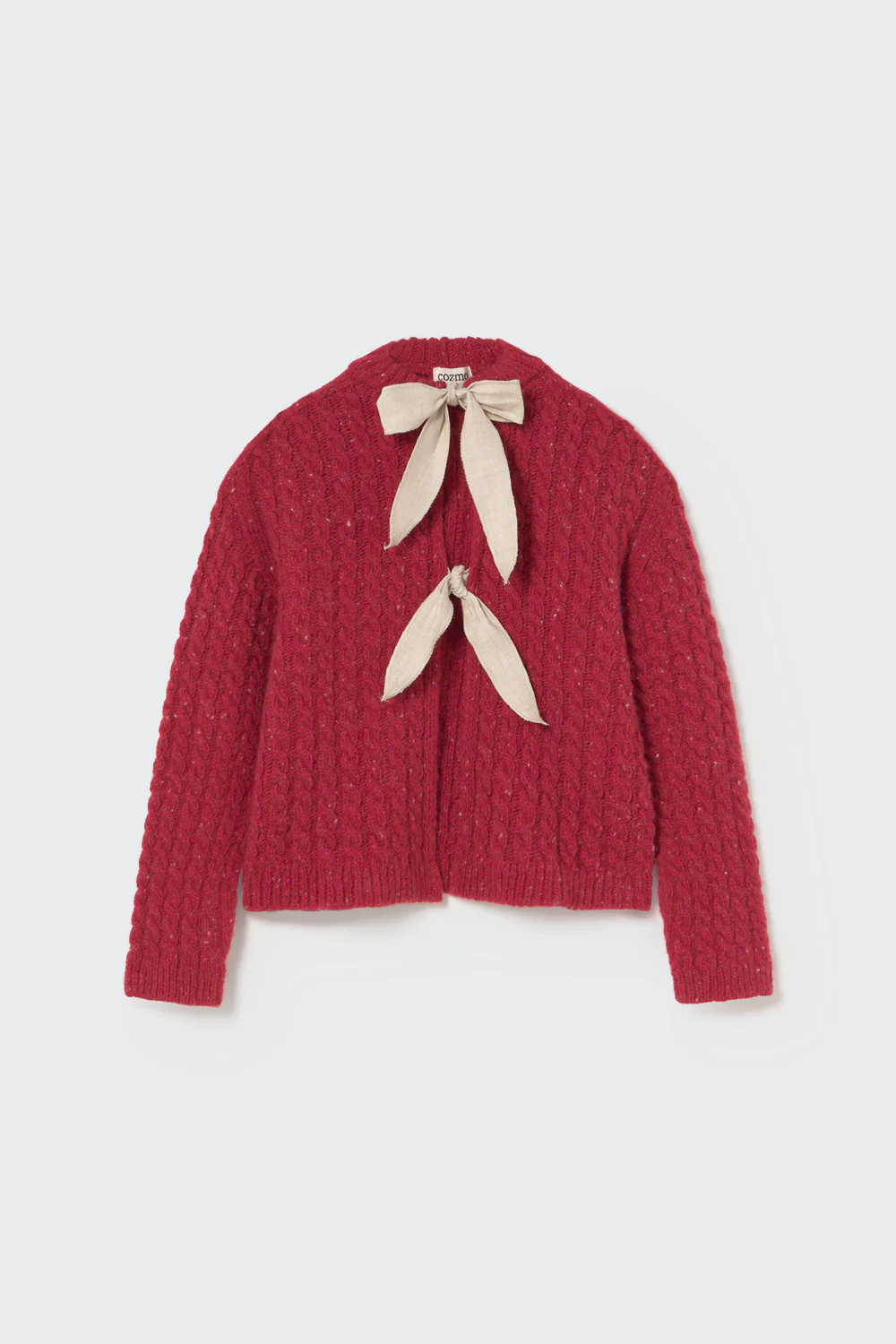 Tweed Tricot Bows Cardigan - Martinique - Image 6