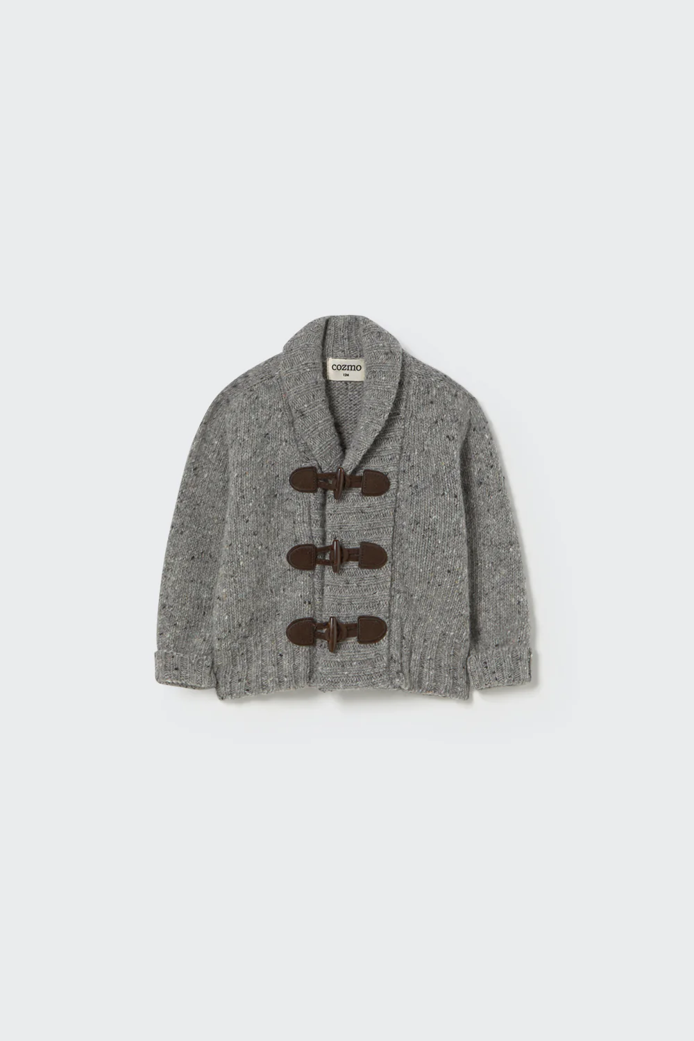 Tweed Tricot Collar Baby Cardigan - Laos - Image 2