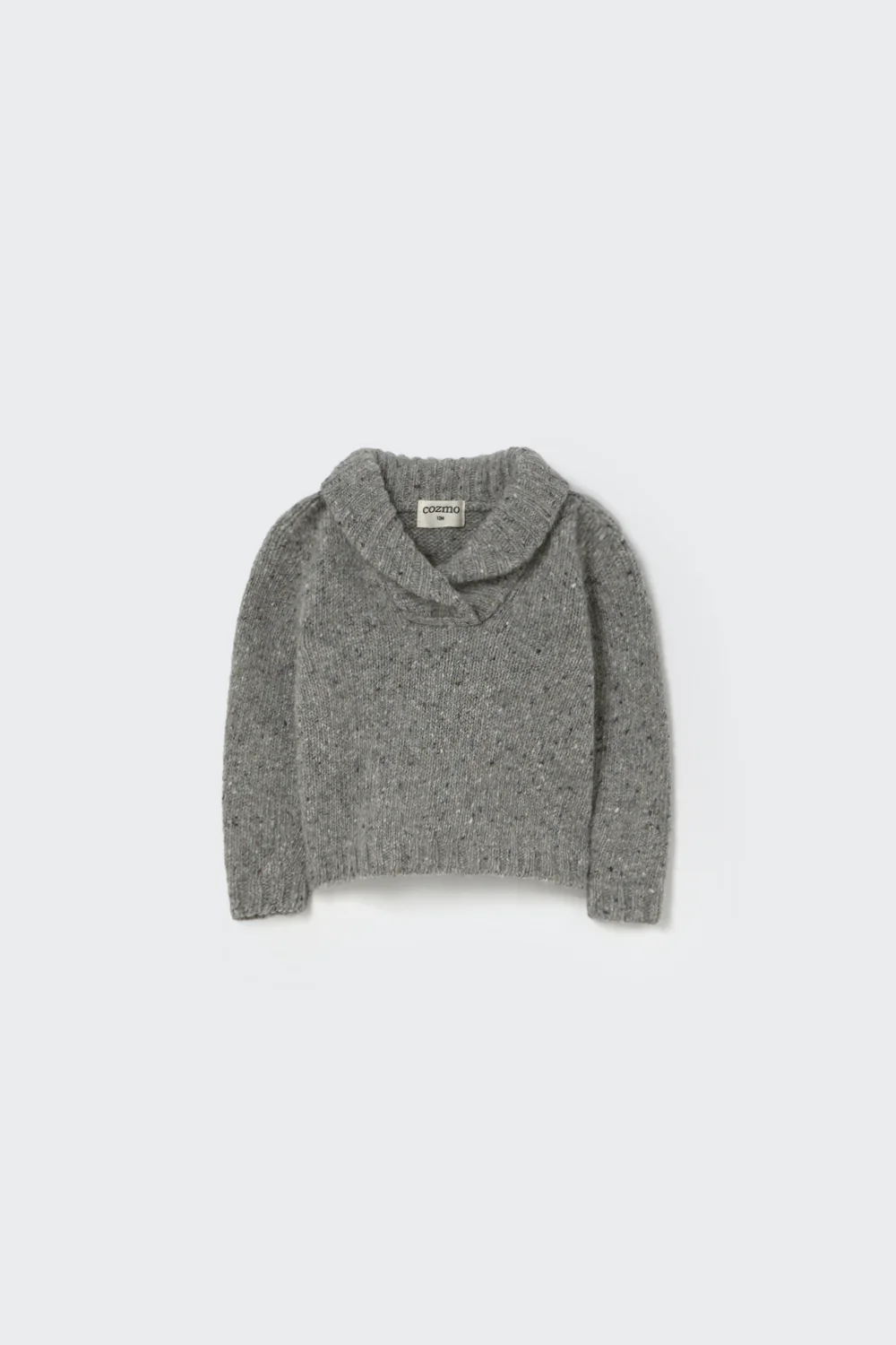 Tweed Tricot Collar Baby Sweater - Palermo - Image 2