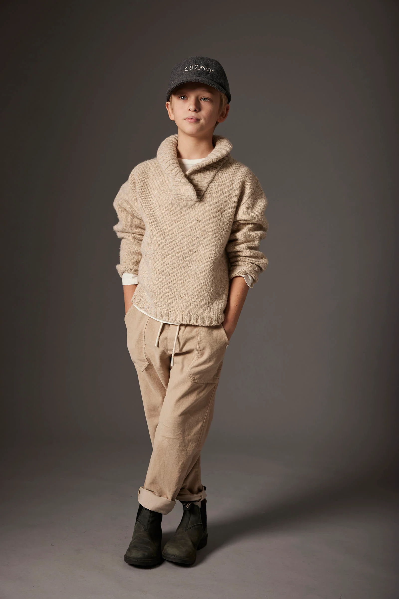Tweed Tricot Collar Sweater - Palermo