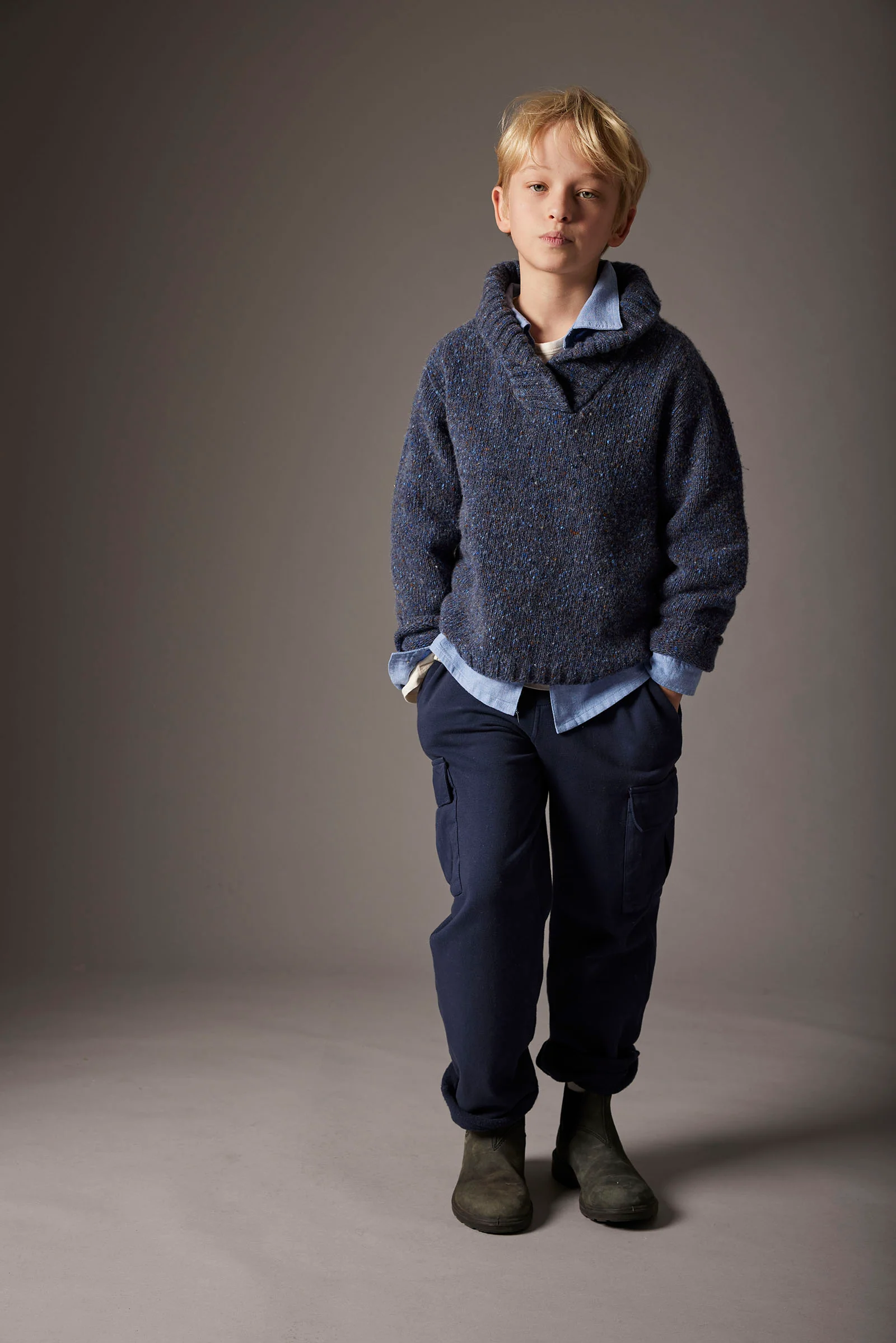 Tweed Tricot Collar Sweater - Palermo - Image 6