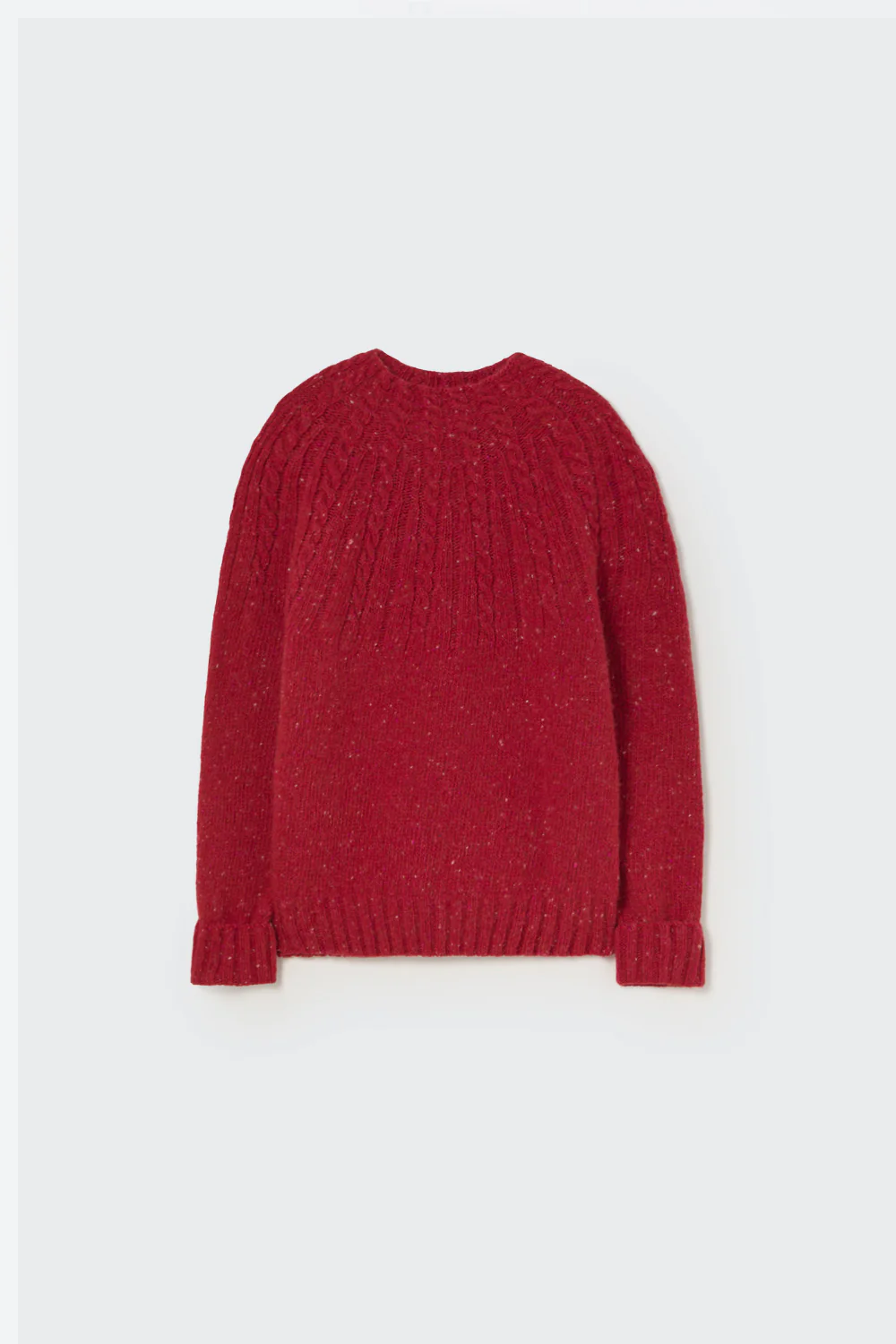 Tweed Tricot Mock Neck Sweater - Carmen - Image 5