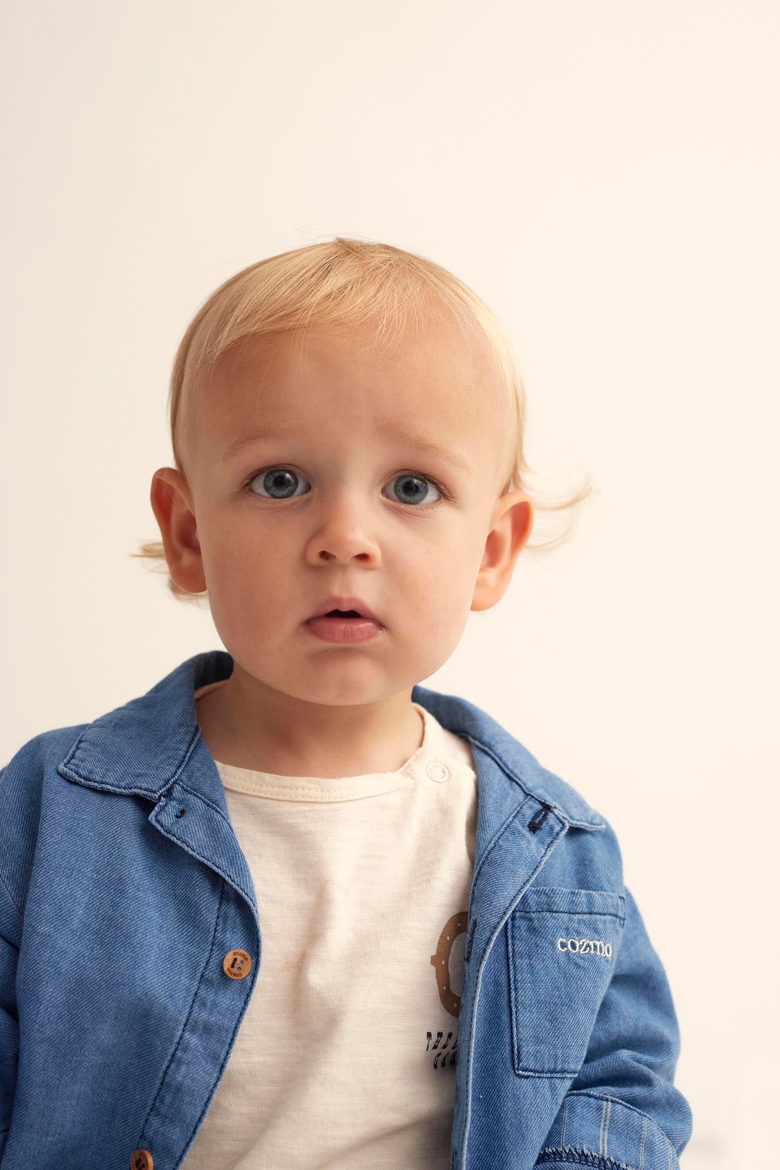 TWILL DENIM BABY SHIRT - JAMES - Image 3