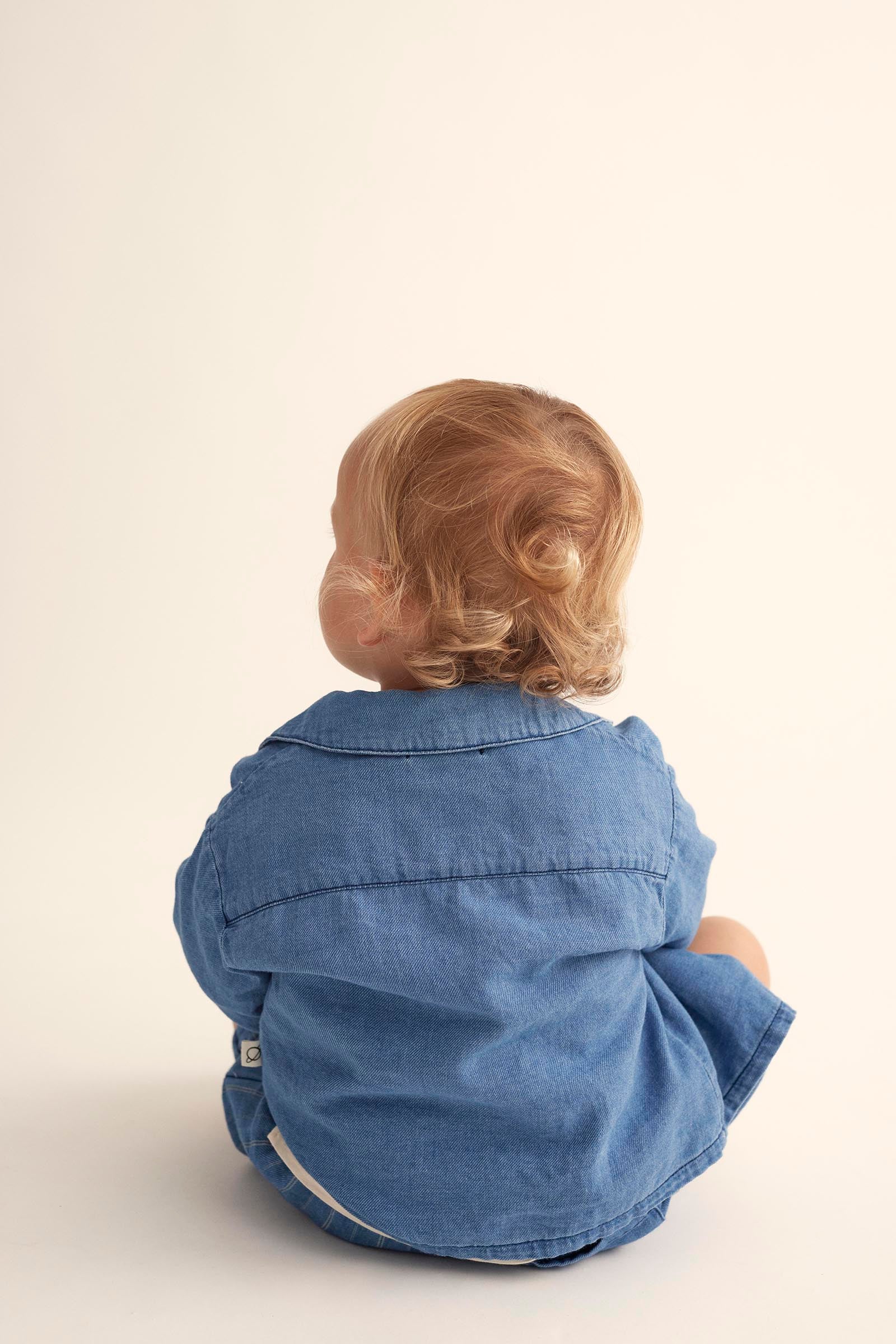 TWILL DENIM BABY SHIRT - JAMES - Image 4