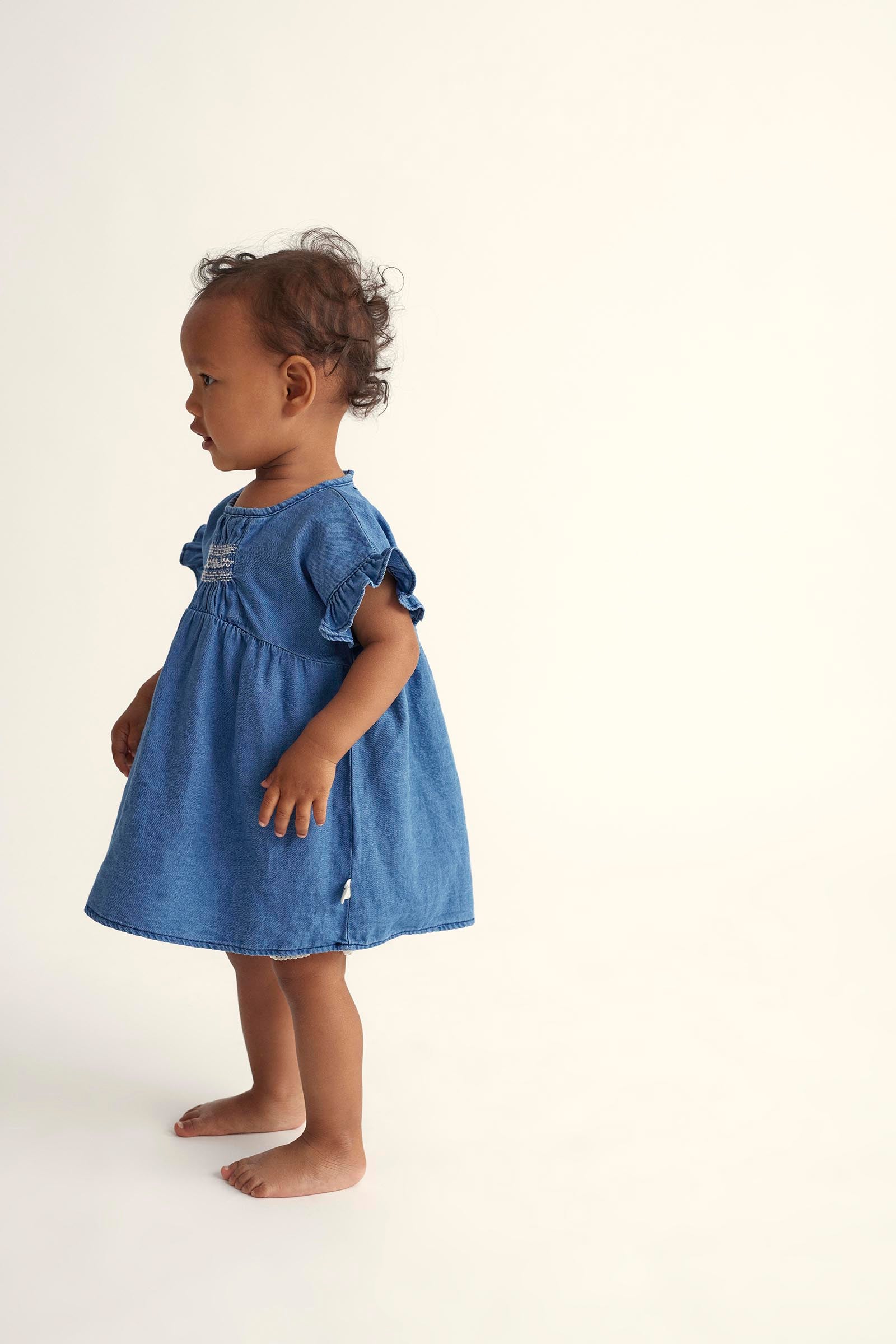 TWILL DENIM BABY DRESS - SARAH - Image 3