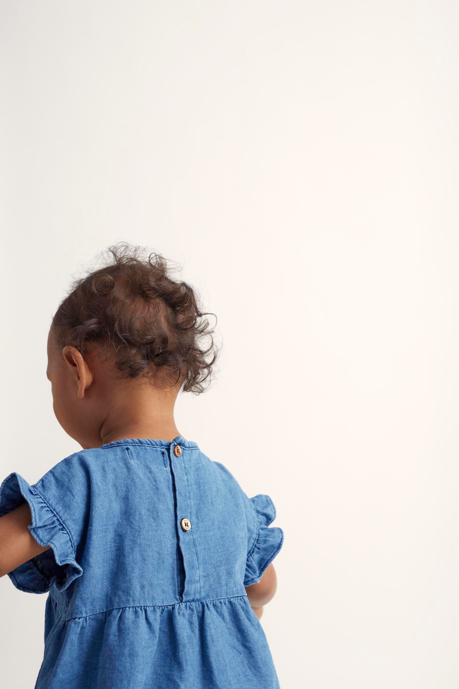 TWILL DENIM BABY DRESS - SARAH - Image 4