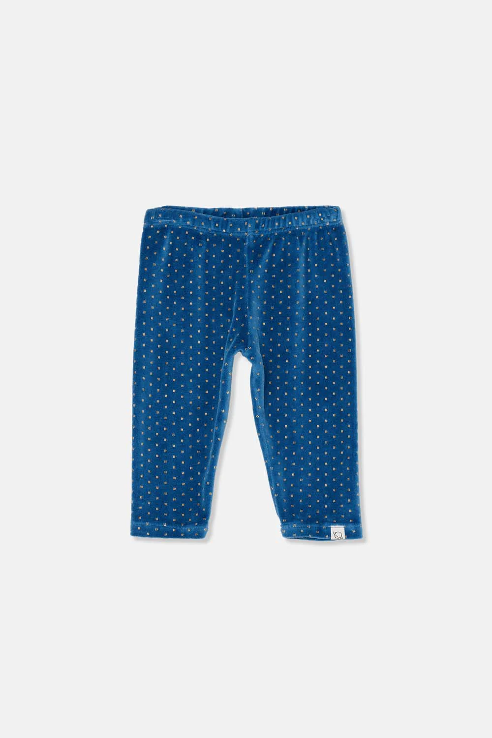 ORGANIC VELOUR GOLD BABY LEGGINGS - Image 3